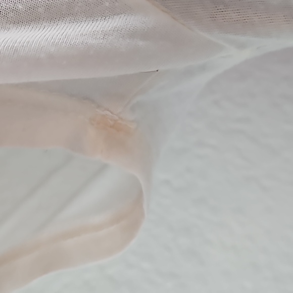 Miss Me | Women's White Pink Spell-Out "Miss Me" Retro Slub Sheer Tee Sz M - Picture 9 of 13